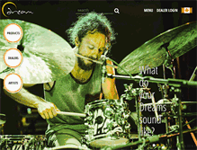 Tablet Screenshot of dreamcymbals.com